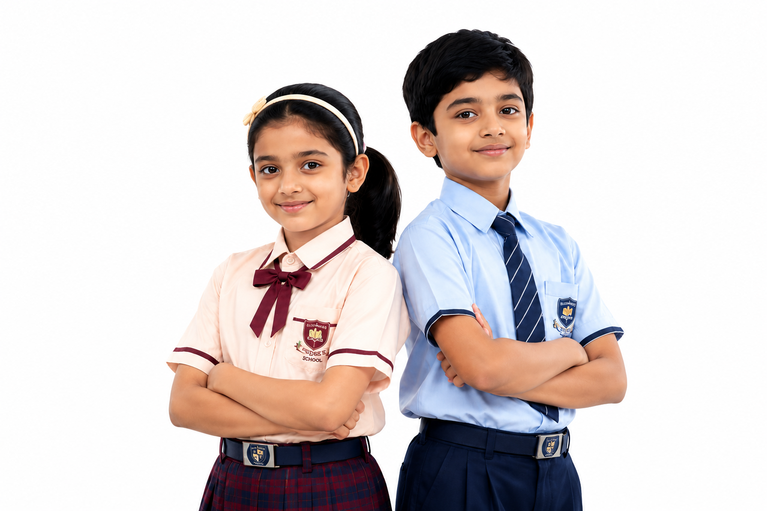 Bloomers Public School students in uniform
